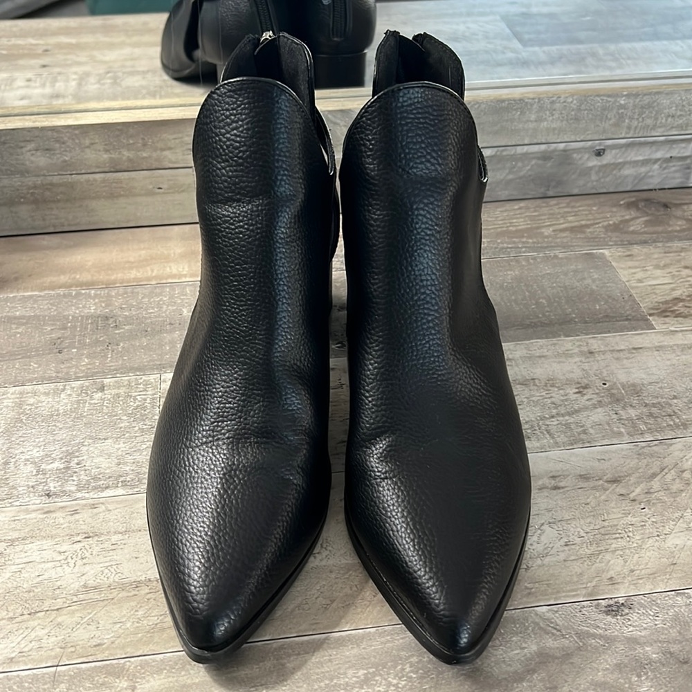 Black ankle booties